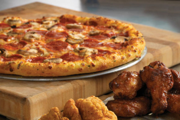 Dominos one topping and 8 pieces.jpeg